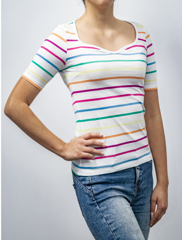 POLO MANGA CORTA ARCO IRIS